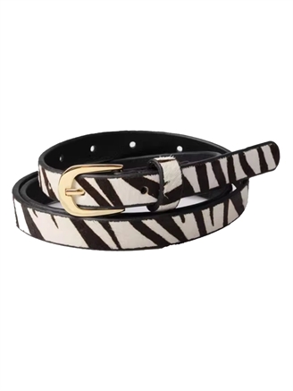 Plissé Copenhagen Zonia Belt One Size Zebra